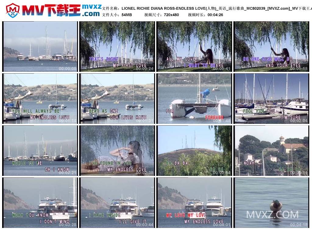 LIONEL RICHIE DIANA ROSS-ENDLESS LOVE(人物)_英语_流行歌曲_MC802039